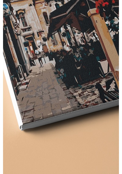 Webstyle Sayılarla Boyama Seti Kasnaklı Çiçekçiler Sokağı 50 X 65 Cm