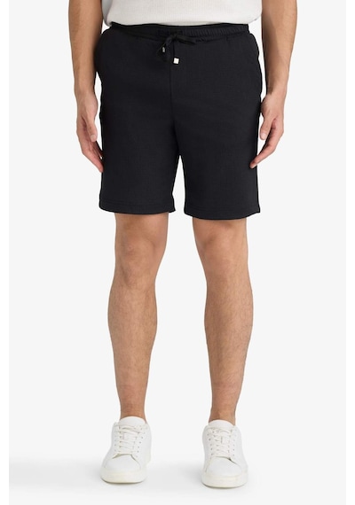 DeFacto Regular Fit Her Yöne Esneyen Krinkıl Bermuda Şort - E0980AX25SMBK81 DeFacto Regular Fit Her Yöne Esneyen Krinkıl Bermuda Şort - E0980AX25SMBK81