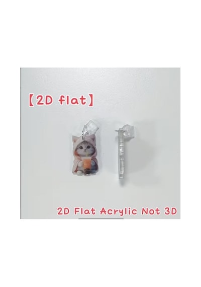 Aleylife 2d Telefon Charm Androıd Type-c Toz Koruması - Sevimli Kedi