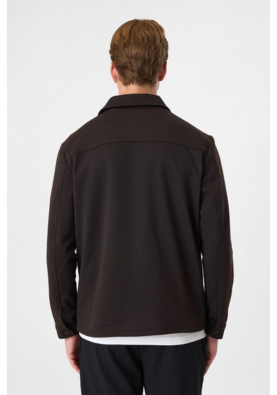 Back And Bond Kahve Regular Fit Fermuarlı Diagonel Mont Çok Renkli