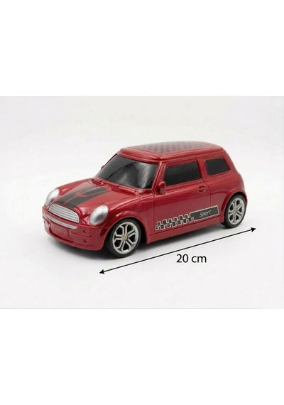 Uzaktan Kumandalı Mini Cooper 1:18 Ölçekli Spor Oyuncak Yarış Arabası Kırmızı