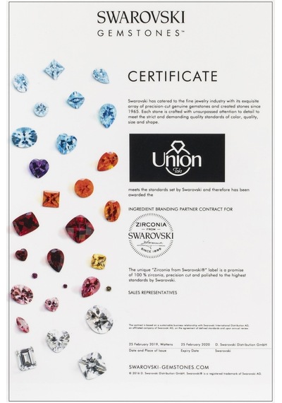 Union Swarovski Zirconia Kadın Pırlanta Montür Gümüş Kolye (550095094)