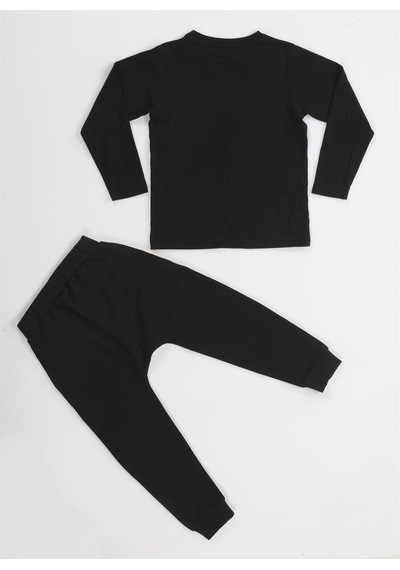 Out Dino Siyah Baggy Pantolon + T-shirt Takım-siyah Siyah