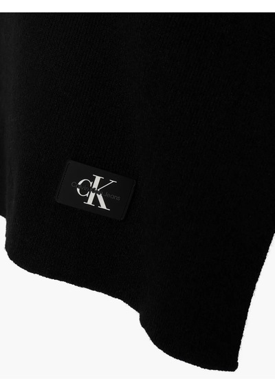 Calvin Klein Monologo Rubber Patc Kadın Siyah Atkı