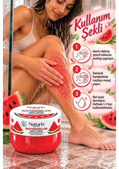 Naturix Karpuzlu Peeling 340gr Watermelon Body Scrub