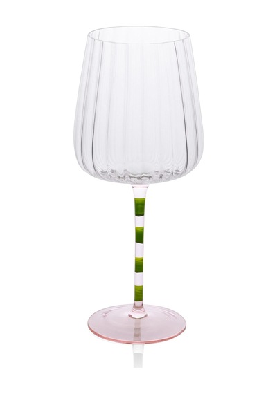 The Mia Şarap Kadehi Pembe Yeşil 500 Ml Çok Renkli