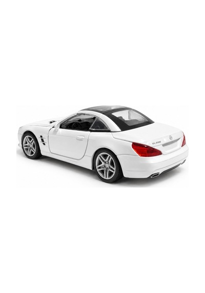 Welly 43662 Mercedes-benz Sl 500 Beyaz 1:36 Die-cast Çek-bırak Metal Model Araba