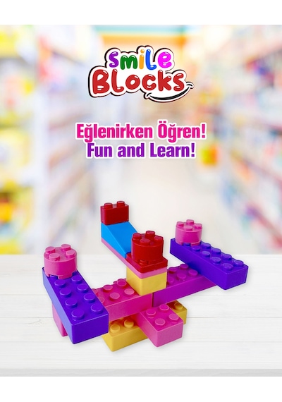 Smile Blocks  540 Parça Plastik Kutulu Mikro Blok