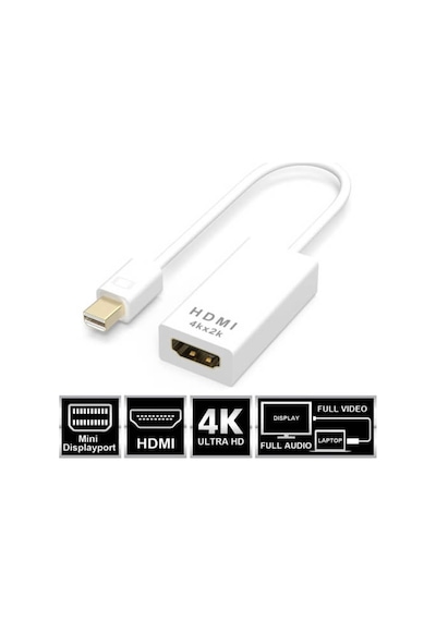 4K Destekli Mini Displayport To Hdmi Kablo Apple Uyumlu MacBook Thunderbolt