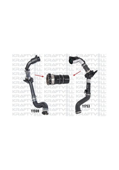 Kraftvoll 10030956 Turbo Hortumu Küçük Plastik Parça Hariç Renault Megane Iıı 1.5 Dcı Renault Fluence 1.5 Dcı 11- 144602487r