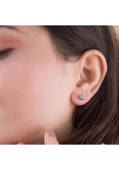 14 Ayar 6 Mm Altın Top Küpe 1,30 Gr-5982 58196106