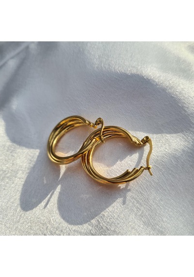 Triple Luxe Hoop Altın