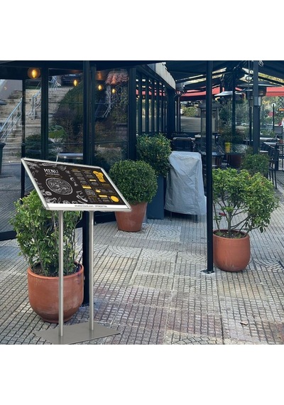 Çift Ayaklı Dekoratif Menü Panosu B2 50x70cm 50 x 70 CM