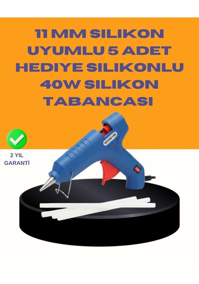Znv Zenvia Mey İthalat 40w Sıcak Mum Silikon Tabancası 5 Silikon Hediyeli Hızlı Yapıştırma Znv2025 Cmn