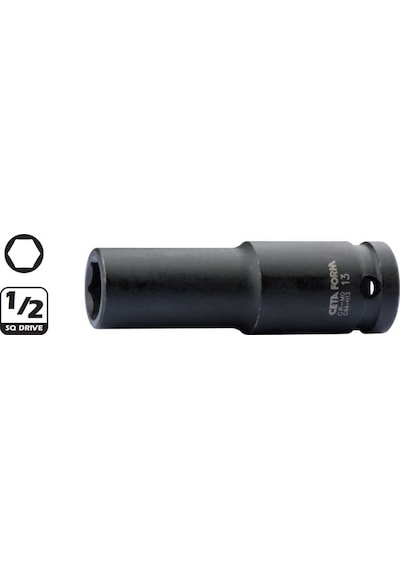 Ceta Form C64-h12 12mm 1/2” 6 Köşe Derin Havalı Lokma