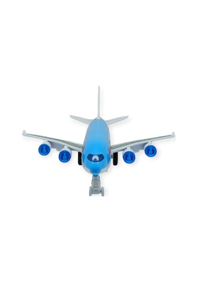 Sürtmeli Yolcu Uçağı 16 Cm - Mavi - Mdrh-730715 Çok Renkli