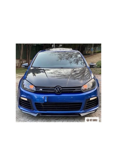 Kit Garaj Volkswagen Golf Mk6 2008-2012 Piano Black Ön Lip Plastik Boyalı