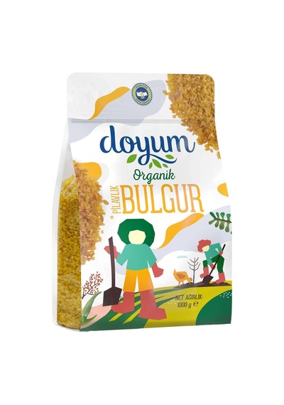 Doyum Organik Pilavlık Bulgur 1 Kg - Geleneksel Lezzet 3'li Ekonomik Paket - 3 Adet Tarı