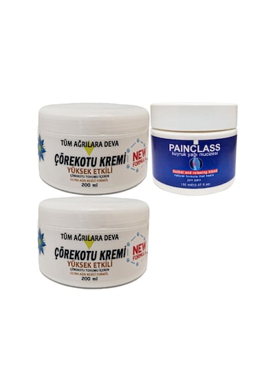 Çörek Otu Kremi White Box 2 Adet 200 Ml + Painclass Kuyruk Yağı Kremi 150 Ml / Krem Seti