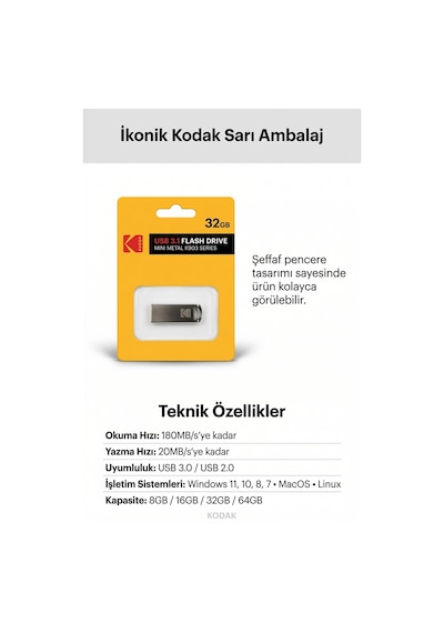 32gb Usb 3.1 Flash Bellek Hızlı Veri Aktarım Taşınabilir Usb Bellek Gümüş
