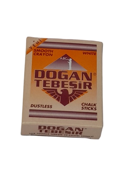 Doğan Sulfatlı 12 Li Beyaz Klasik Tebeşir
