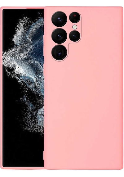 Galaxy S22 Ultra Uyumlu Mara Lansman Kılıf-pembe Açık Pembe Açık Pembe Açık