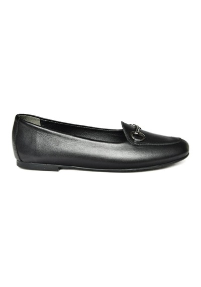 Fox Shoes R667001403 Siyah Hakiki Deri Babet Siyah