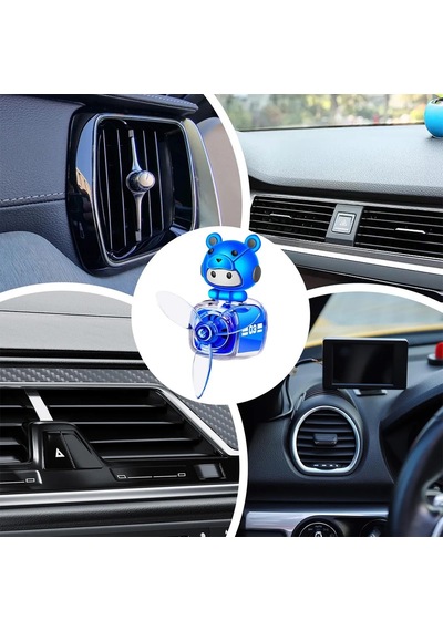 Pervaneli Klima Süsü Oto Koku Klipsi Siyah Uçaklı Mavi Pilot Hava Ferahlatıcı Maskot 1 Adet