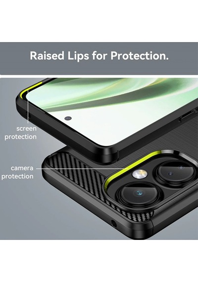 Oneplus Nord Ce 3 Lite Brushed Carbon Fiber Silikon Kılıf-al3332