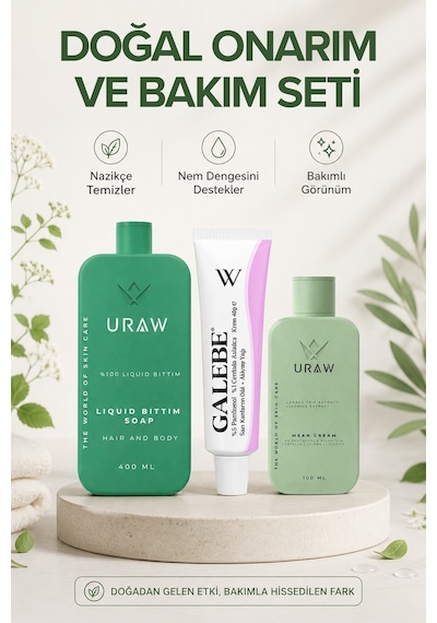 Onarıcı & Yatıştırıcı Cilt Bakım Seti Nem Desteği & Cilt Görünümünü Dengeleyici Bakım