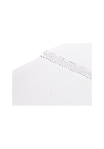 A4 Pet Spiralli Karton Kapaklı Defter 144 Yaprak - Kareli - Turuncu 103 Ivory