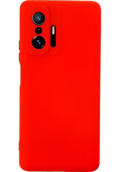 Newface Xiaomi Mi 11t Pro Kılıf Nano İçi Kadife Silikon Semeglbl - 81 - Kırmızı