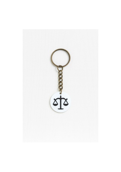 Terazi Burcu Nfc Anahtarlık Akıllı Temassız Bağlantı Özellikli Burç Anahtarlığı 3,5 Cm