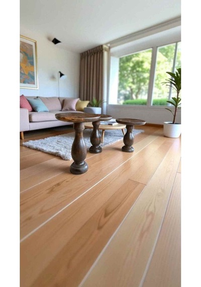 Ahşap Yan Sehpa 3 Lü Set Ceviz Renk Mantar Sehpa Takımı - Wooden Side Table Ceviz