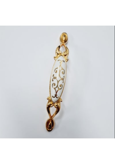 Miray 96 Mm Metal Gold Porselen Motif Desenli / 5 Adet Altın