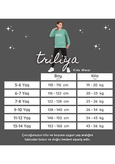 Triliya-garson Boy Eşofman Takımı 5-14 Yaş, Lüks Günlük Ve Okul, Cepli, Likralı Kumaş Mint Triliya-garson Boy Eşofman Takımı 5-14 Yaş, Lüks Günlük Ve Okul, Cepli, Likralı Kumaş Mint
