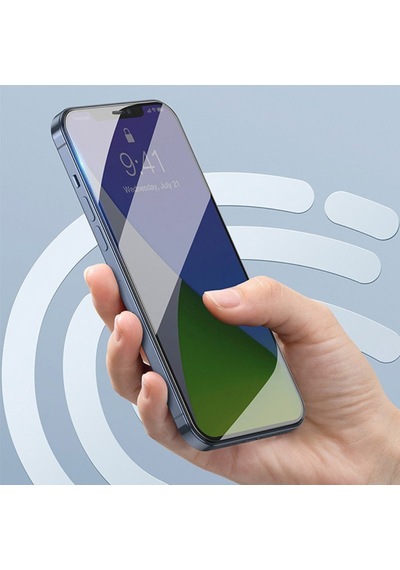 Baseus Apple Uyumlu   iPhone 12 Pro Max 6.7 0.3Mm Ful Tempered Cam Ekran Koruyucu Şeffaf (467499338)