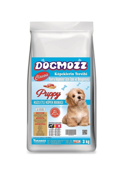 DogMozz Kuzulu Yavru Köpek Maması 3 KG