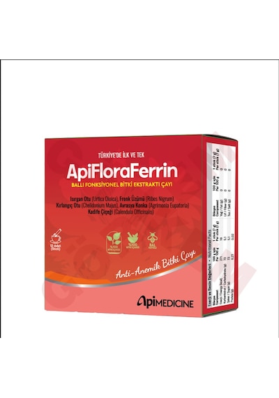 Apimedicine Apifloraferrin Fonksiyonel Bitkisel Ekstrakt Çayı 12 Stick 84 G