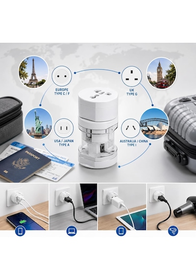 Uluslar Arası Adaptör Evrensel Priz-fiş 4 Lü Çevirici Hepsi Bir Arada Seyahat Adaptörü Universal Travel Adapter All-in-one Avrupa İngiltere Abd Japonya Avusturalya Çin Çok Renkli Uluslar Arası Adaptör Evrensel Priz-fiş 4 Lü Çevirici Hepsi Bir Arada Seyahat Adaptörü Universal Travel Adapter All-in-one Avrupa İngiltere Abd Japonya Avusturalya Çin Çok Renkli