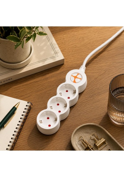 Tunçmatik Powerstrip 3 Üçlü Anahtarlı Grup Priz 1.5m