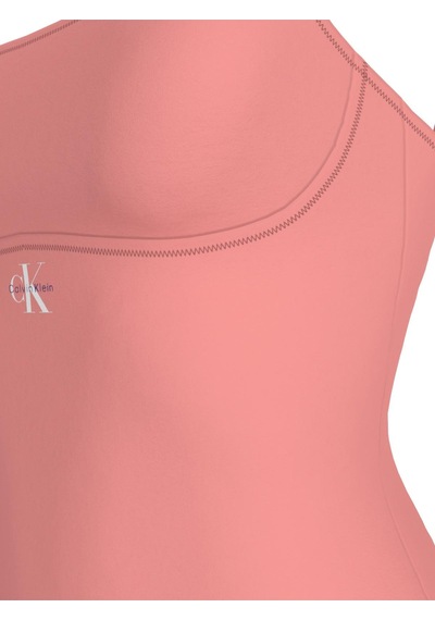 Calvin Klein Kadın Pembe Tek Parça Askılı Mayo-13578 Pembe