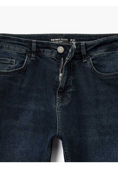 Koton Normal Bel Pamuklu Slim Fit Jean Pantolon - Brad Jean Koyu İndigo 6wam40239nd İndigo Koton Normal Bel Pamuklu Slim Fit Jean Pantolon - Brad Jean Koyu İndigo 6wam40239nd İndigo