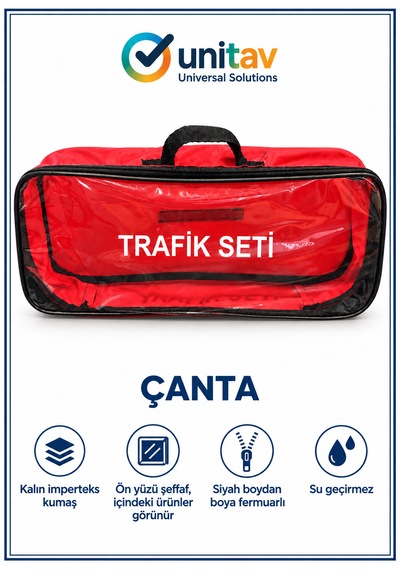 Unitav Eko Trafik Ve İlk Yardım Seti Tüvtürk Muayene Onaylı