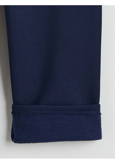 LC Waikiki Lcw Kids Lacivert Beli Lastikli Kız Çocuk Eşofman Altı Dark Navy