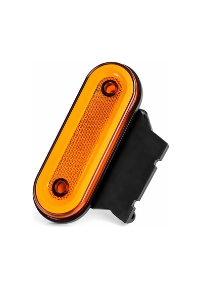 Mega Oto Market 12v Led Braketli Oval Yan Etek Lambası Sarı Neon Araç Altı Aydınlatma 1 Adet