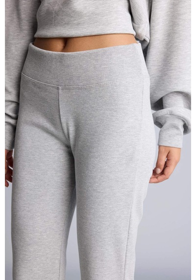 Defacto Flare Fıt Ribana Gri Melanj Pantolon E0628ax26augr210 Gri-gr210