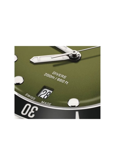 Oris Divers Date 39 Mm Otomatik Saat 01 733 7795 4057-set Yeşil
