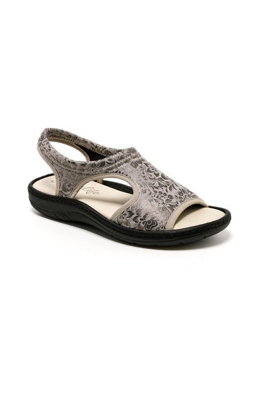 Sandalet Kadın 5364 Green Life Stretch Women's Footwear Plomo Plomo Çok Renkli