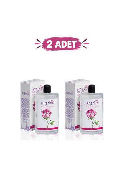 Rosemix - 904 - - Doğal Gülsuyu 200 Ml Cam Şişe - 2 Adetlik - Ilkestor - Set Ürün
